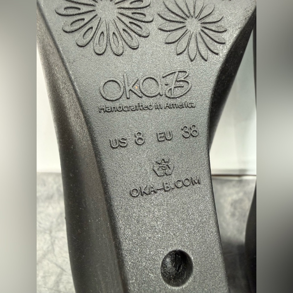 EUC Oka-B Black Jessica Wedges - Picture 11 of 12